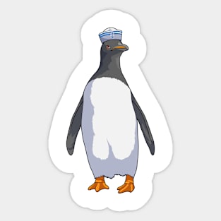 Penguin as Sailor with Hat Sticker